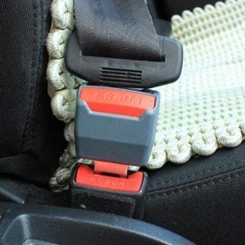2Pcs/lot Universal Car Seat Belt Clip Buckle Seat Belt Extension Extender Insert Socket Accessories Black / Grey