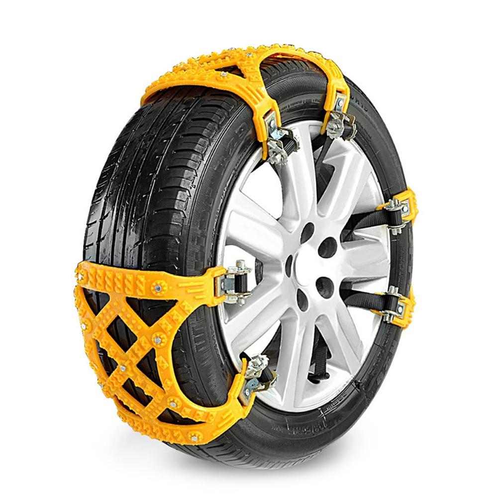 Winter Car Tire Snow Chain Low Temperature And Wear Resistant Universal Snow Chain Suitable For Ice/Snow/Sand/Mud Road: Default Title