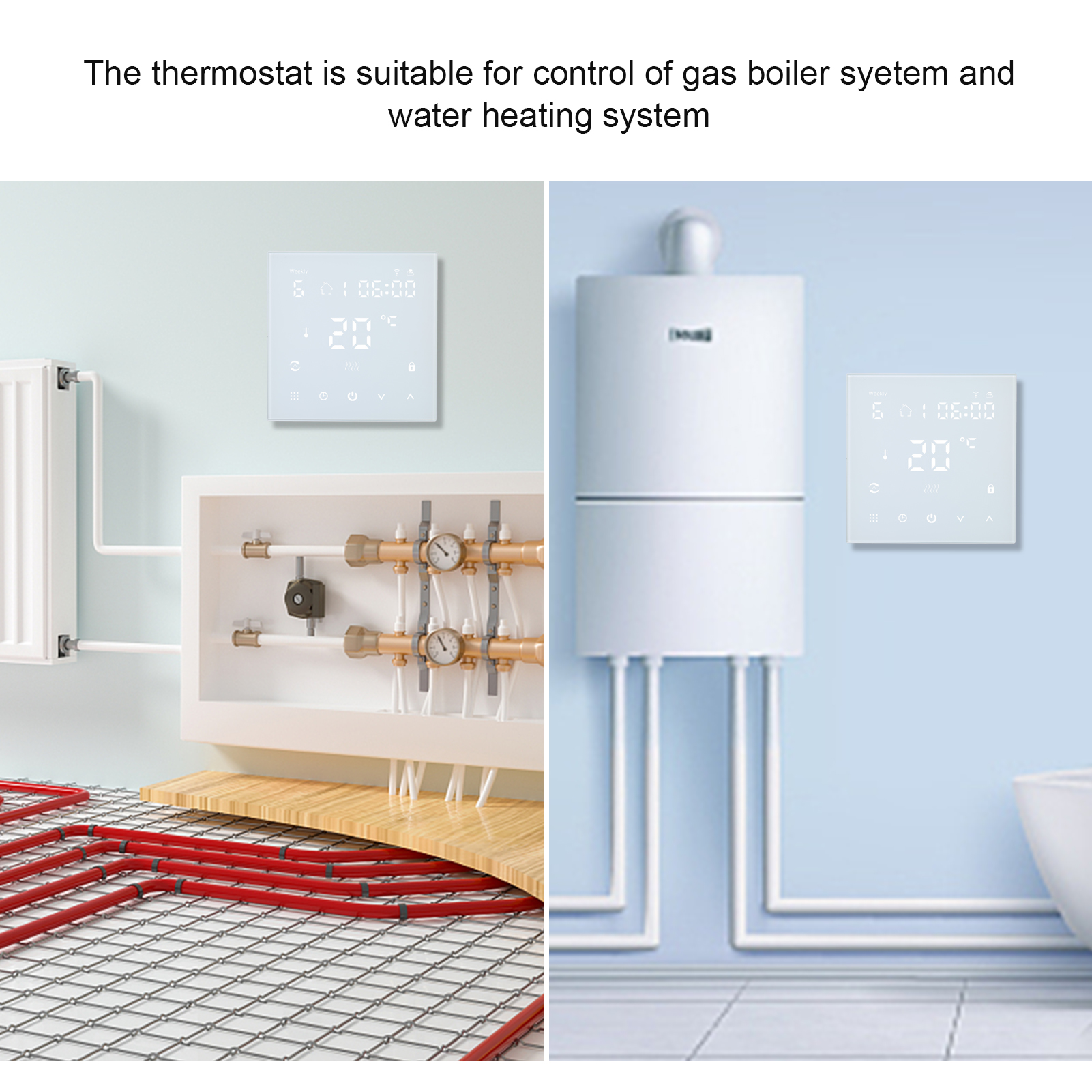Wi-fi Digitale Thermostaat Temperatuur Controller App Controle 3A Voor Gas Boiler &amp; Water Verwarming/16A Voor Elektrische Verwarming