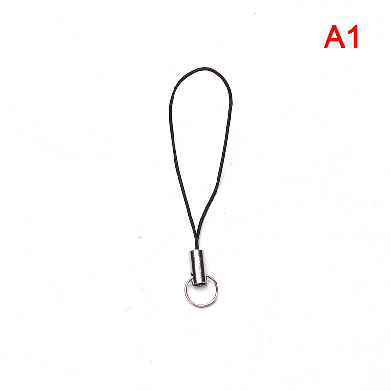 20Pcs Kleur Polyester Dubbele Ring Sieraden Lanyard Mobiele Telefoon Met Craft Hanger Diy Handgemaakte Materialen Diy Hang Touw: Style-01