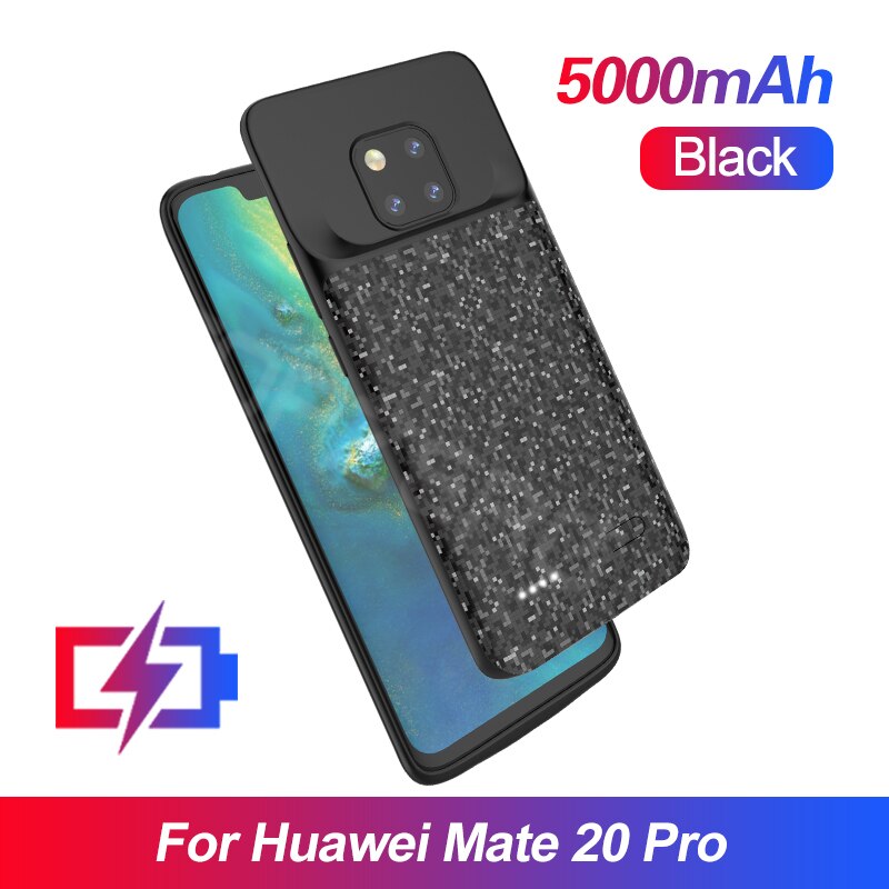 Battery Case Wireless Charger Cover 4700mAh Back Cover Cases for Huawei Mate 20 Pro Nova 3i 4e For Huawei Honor 8 8X 9X Pro 10: For Mate 20 Pro