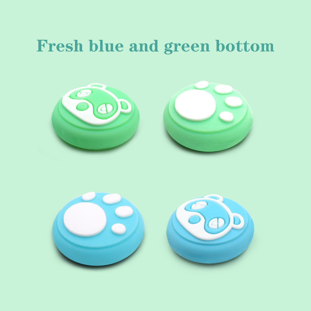 Animal Crossing Thumb Grip Stick Caps For Nintendo Switch/Lite Joystick Cover Cute Black Green Joycon Button Cases Accessories: Blue