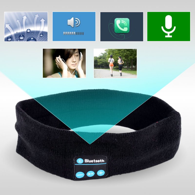 Headphones Bluetooth Music Headband Knits Sleeping Headwear Headphone Speaker Headset Bluetooth Headphones