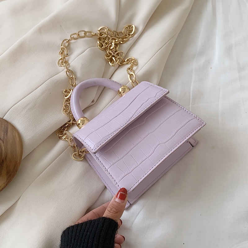 Crossbodytassen met krokodillenmotief voor dames, kleine dameshandtas, pu-leren handtas, avondtassen van het merk sac a main