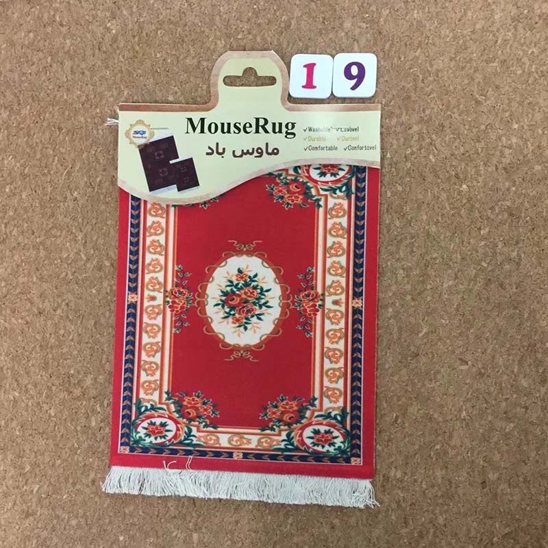 Mini alfombra persa Mairuige, alfombrilla de ratón de estilo Retro, alfombrilla de ratón con de taza, Fring con alfombrilla de ratón, decoración de mesa de hogar y oficina, artesanía: 19