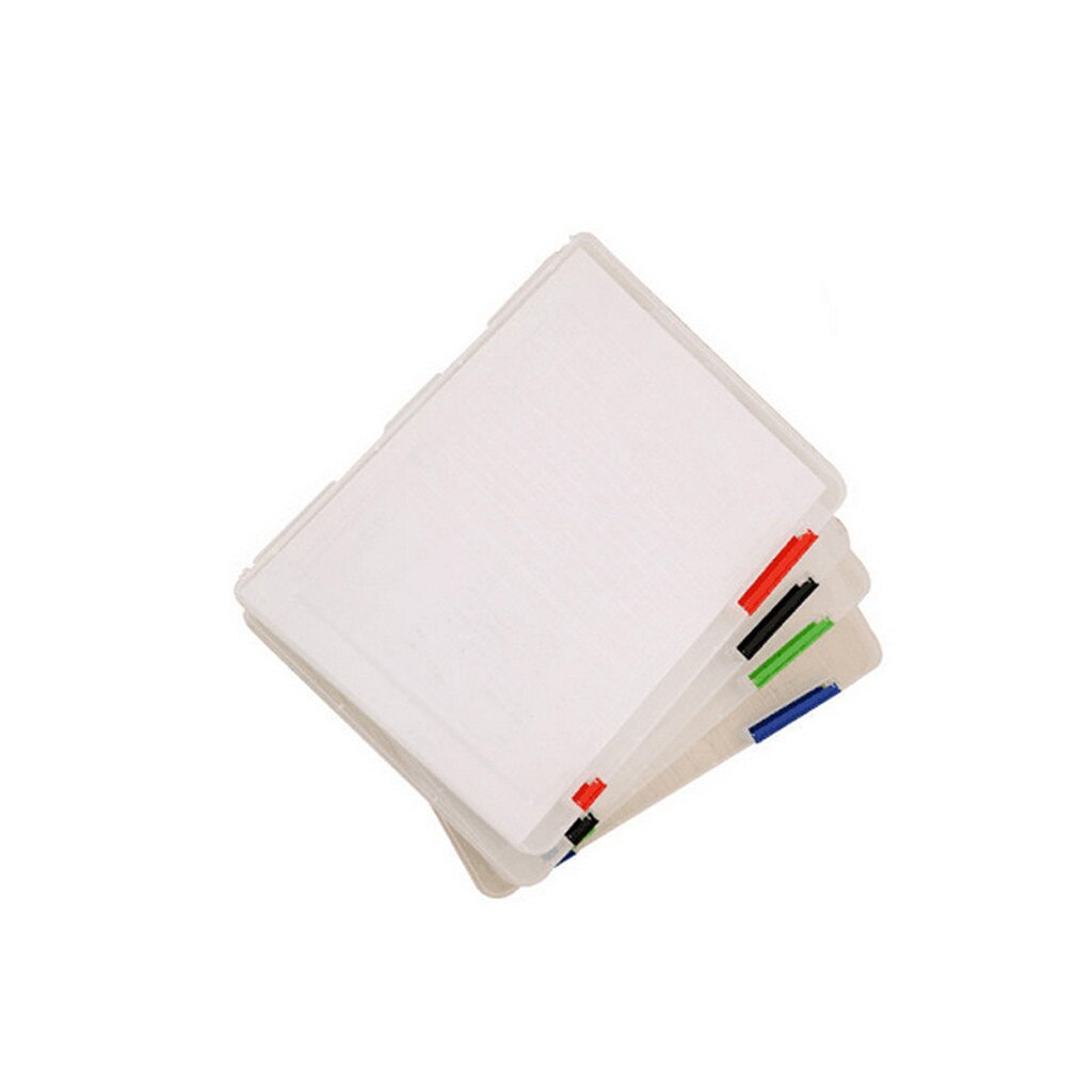 Caja de almacenamiento transparente A4 de plástico transparente para documentos, estuche de almacenamiento práctico, impermeable, ahorro de espacio