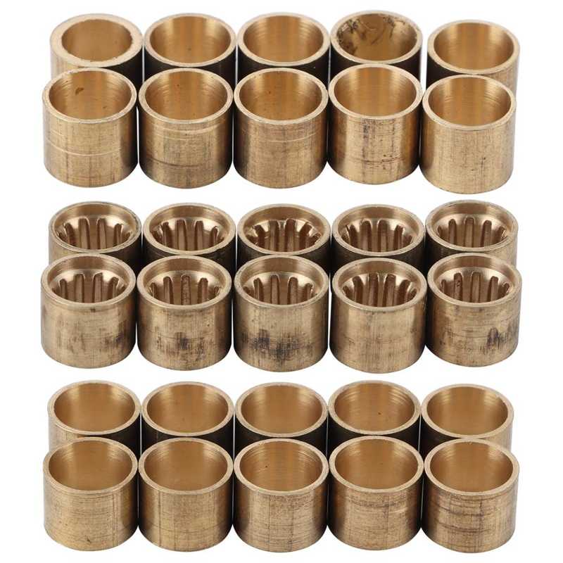 Puntas de latón para taco de billar, accesorios y herramientas de reparación, 10 Uds.