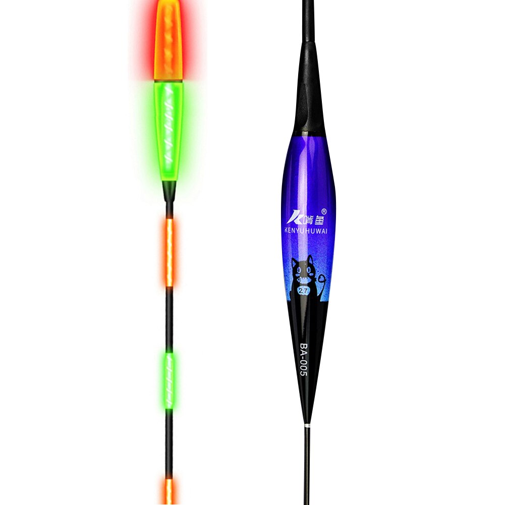 Smart Fishing Float Bite Alarm Fish Bite Bait Gravity Sensor LED Light Color Change Automatic Night Electronic Changing Buoy: BA005