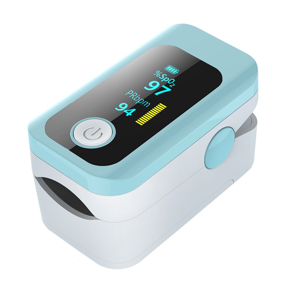 Portable Finger Pulse Oximeter SPO2 PR PI Digital Oximetry with OLED Screen Alarm Function
