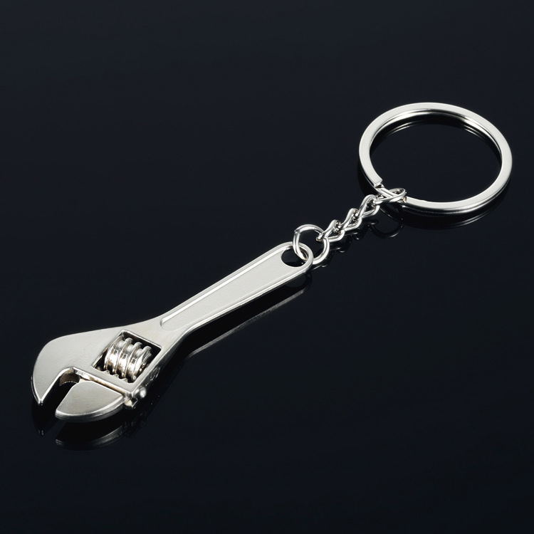 Spinning Turbine Schlüsselanhänger Zinklegierung Metall Schlüsselanhänger Mini Turbo Turbolader Schlüsselanhänger Auto Styling Umrüstung Auto Innenzubehör: Silber