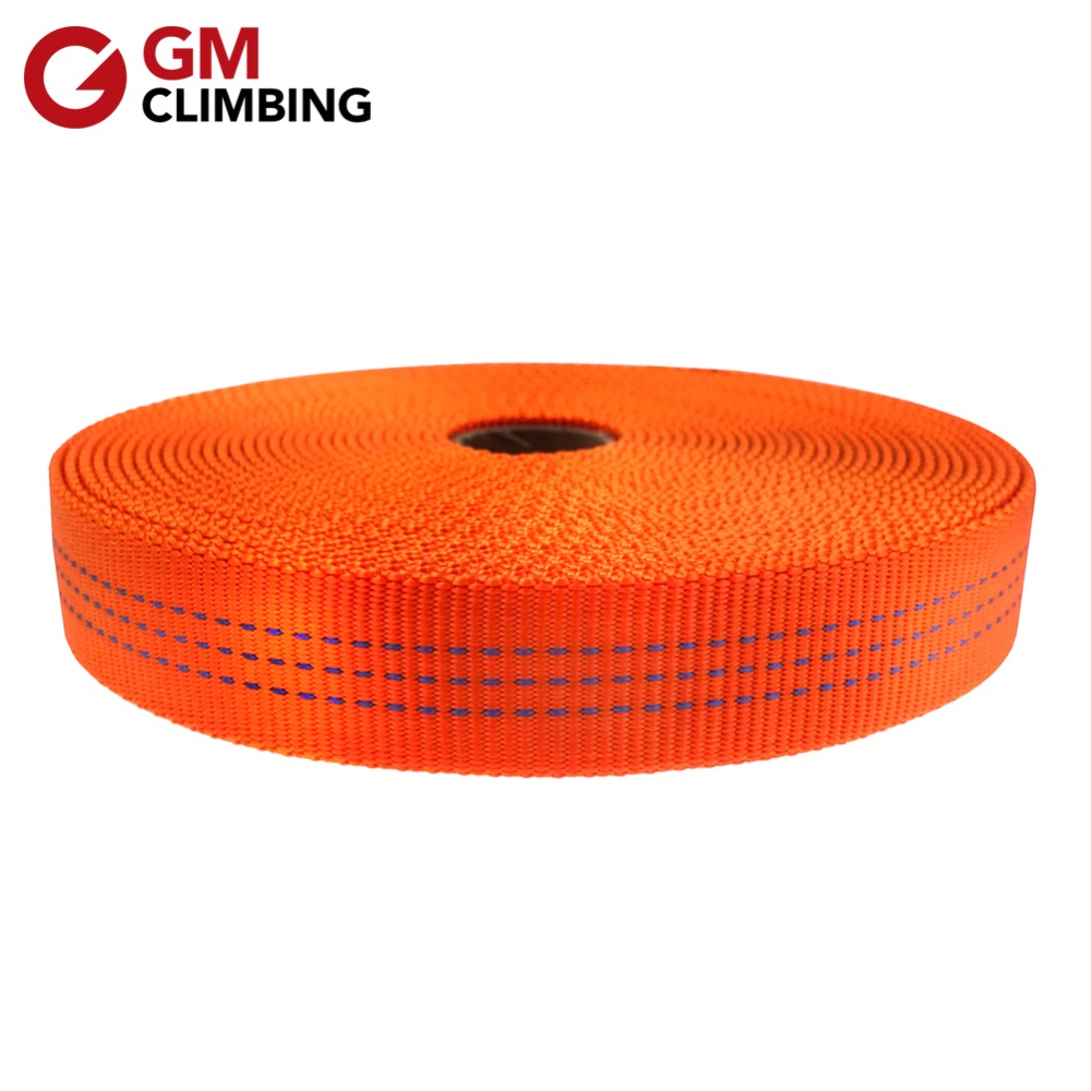Gm klatreslynge nylon 25mm 9m rørformet webbing rem bælte til klatring rigning forankring camping rafting udstyr