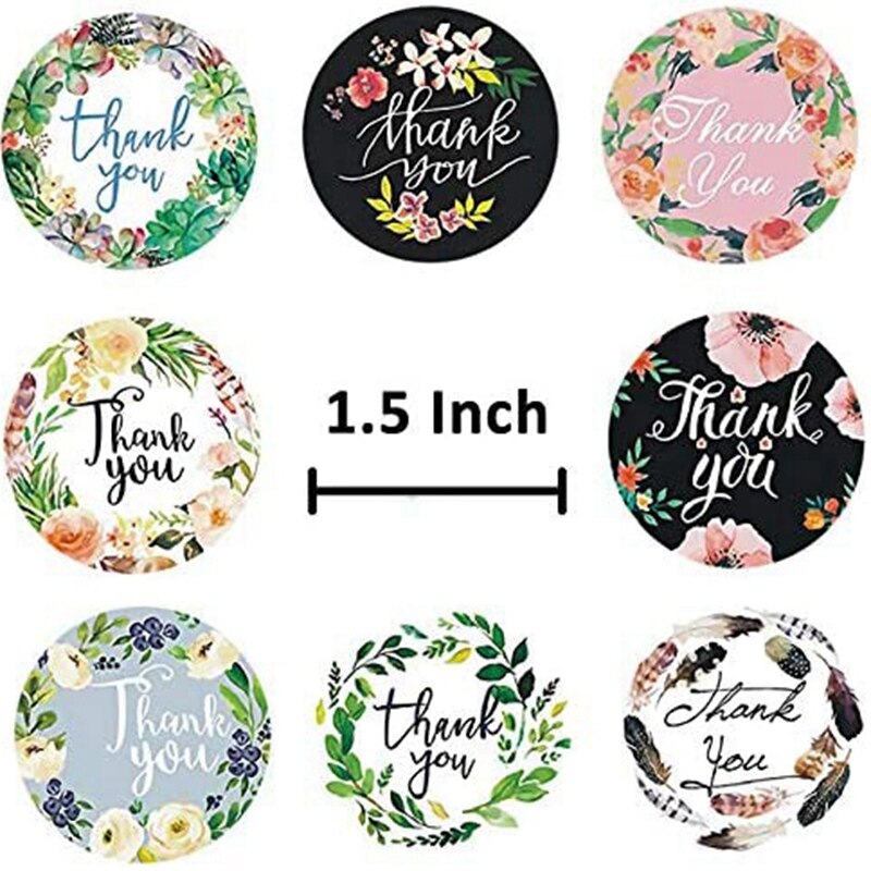 2 rull 1.5 tomme takk klistremerker etiketter rull 1000 etiketter takkstempel for poser