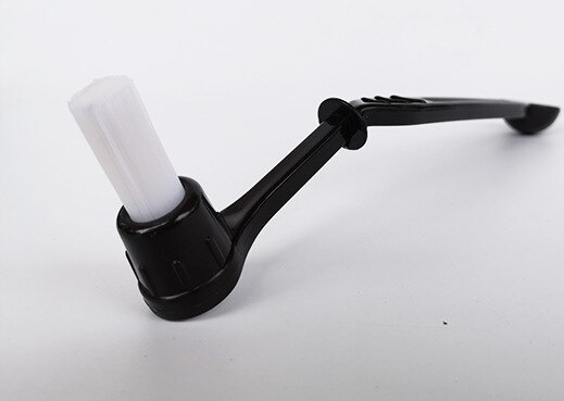 Coffee Machine Brush Cleaner with Spoon 2 in 1, Barista Espresso Machine Brush Replacement Head, Coffee Cleaning Tool: K