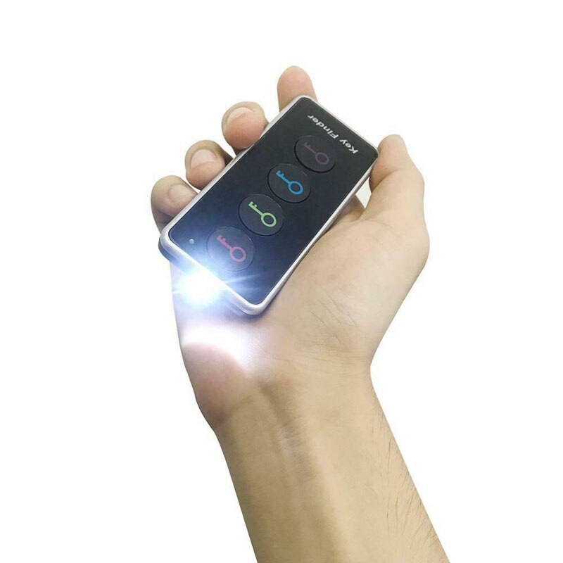 4 in 1 Advanced Wireless Key Finder Remote Key Locator Phone Wallets Anti-Lost with LED Torch Function 1 Dock and 4 Receivers