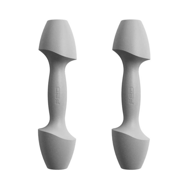 Selfree 2 stk dumbbells treningsvekter dumbbell sett treningsutstyr trening barbell vekter fitness hjemme kvinner slanking: Grå