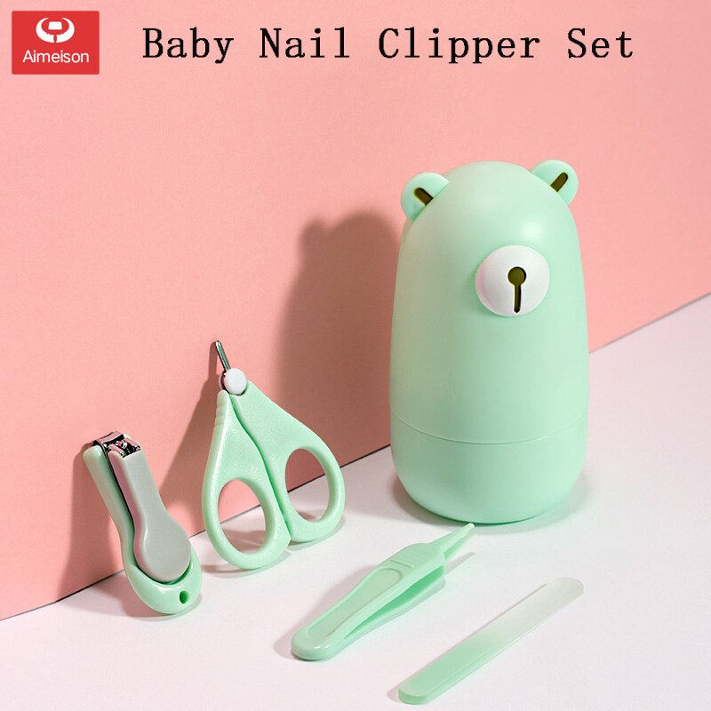 Baby Nail Scissors Gorgeous Trimmer Sets Safety Care Nail Cutter Nail Scissors Nails Suit Newborn Baby Care Cleaning Toils