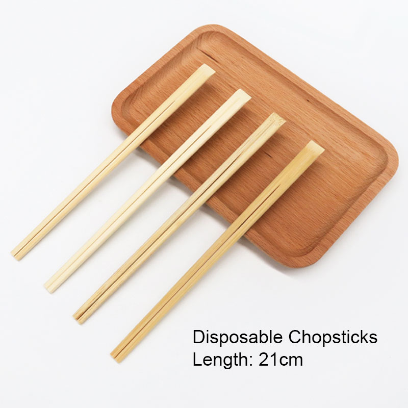 Engangs bambusspisepinner - 21cm - 50/100 par - Slitesterke - til sushi, Nudler: 100 stk