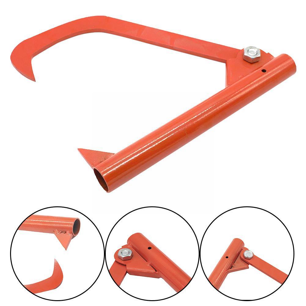 Steel Roller Felling Lever Lifter Log Peavy Home Transport Duty Heavy Cant Roller Handle) Rustproof Tool Hook Backyard (no Y6f3
