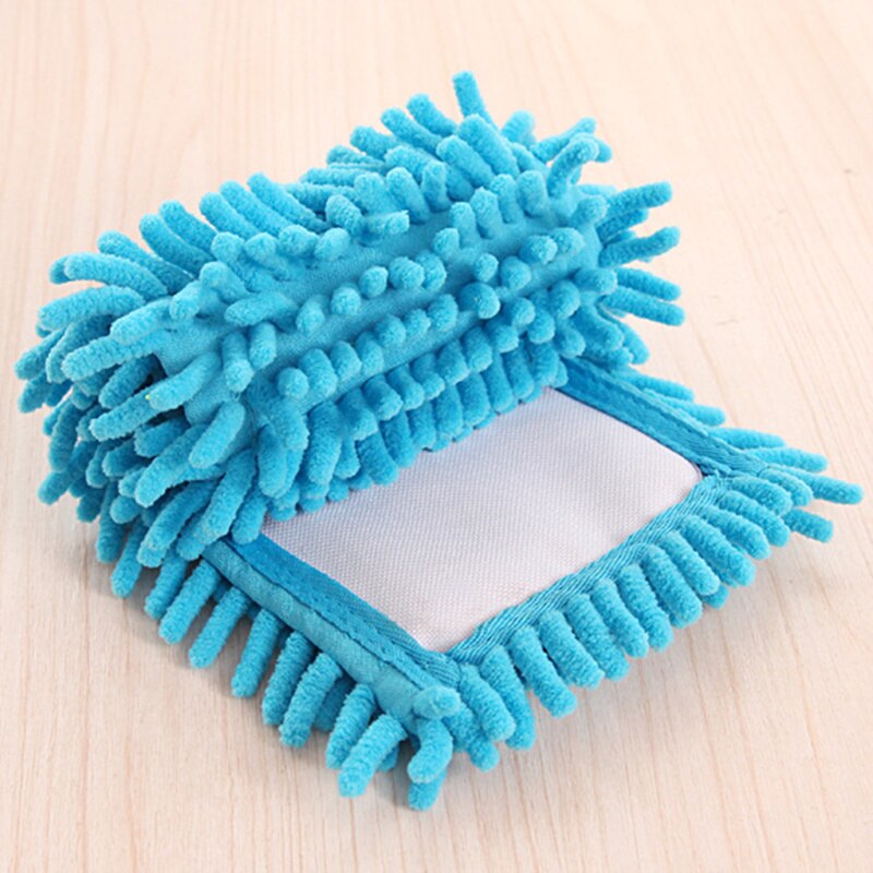 Enkel vask 1pc flat sammenleggbar mopp flat fille erstatte mikrofiberstoff korall chenille fløyelsklut 40 x 12 cm klut ladehode
