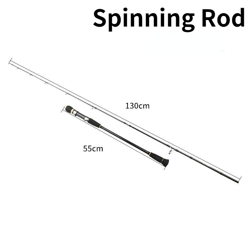 Mavllos-caña de pescar de Jigging lento, 1,8 M, 1,95 M, peso del señuelo, 100-350g, potencia M, caña de pescar giratoria para lubina y Lucio: YELLOW / 1,95 m