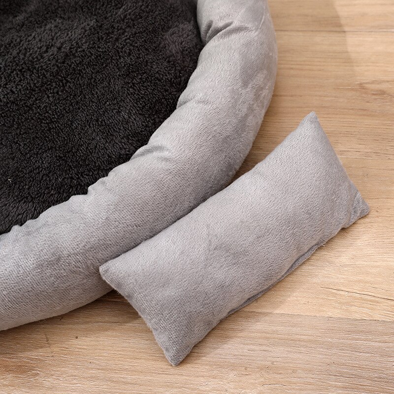 Warme ronde hondenmand, ronde ligstoel voor kleine en middelgrote honden en katten, winter hondenkennel, puppymat, hondenmand, kattenmand