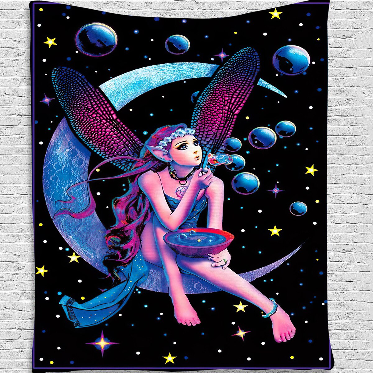 Trippy Tapestry Wall Hanging Mandala Tapestry Gothic Decor Gothic Decor Bohemian Decor for US Dropper Only: d