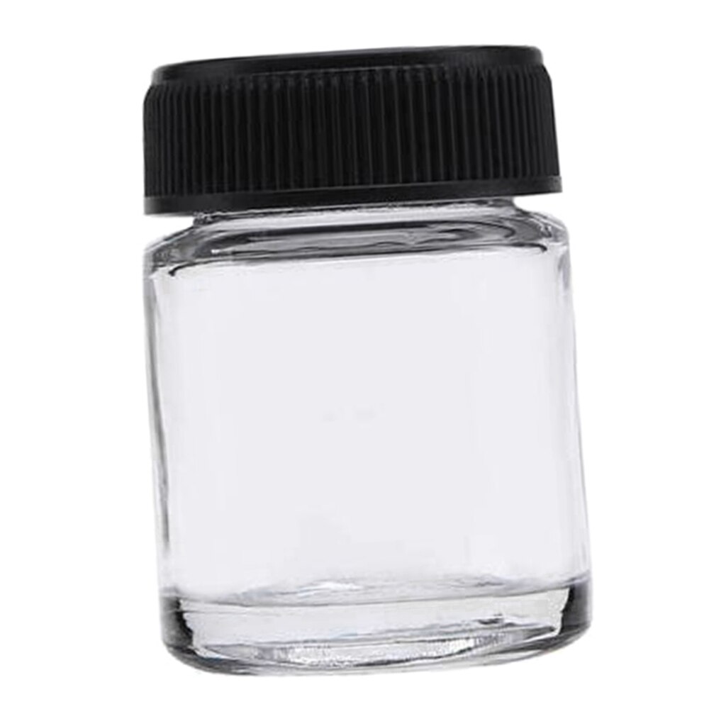 Empty 3/4oz (22cc) Glass Jar Bottles With Plastic Lids Paint Storage Bottles