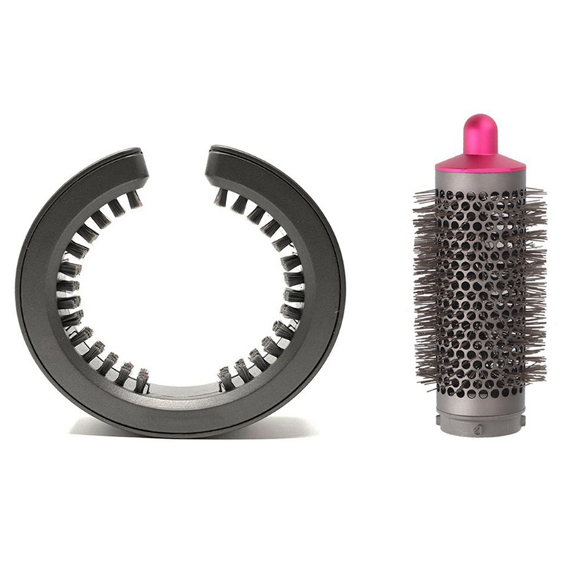 Zylinder Kamm,Reinigung Bürste Pro Dyson Airwrap Haar Curler rotierend Begradigung Haar Eisstockschießen Bürste Anhang: Ursprünglich Titel