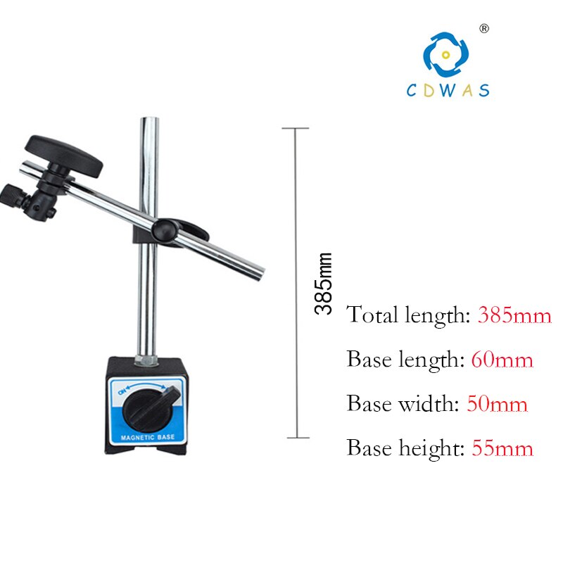 Indicador de Dial magnético Universal, soporte de Base magnética, báscula de mesa, indicadores de precisión: 385mm-60-50-55