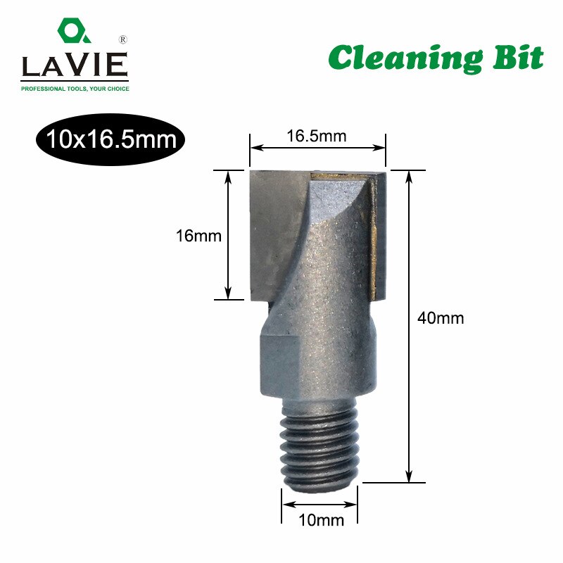 10mm Screw Thread Shank CNC Woodworking Milling Cutter Flat End Mills Carpentry Tools Cleaning Bottom Wood Slotted Router Bit: 10x16.5mm