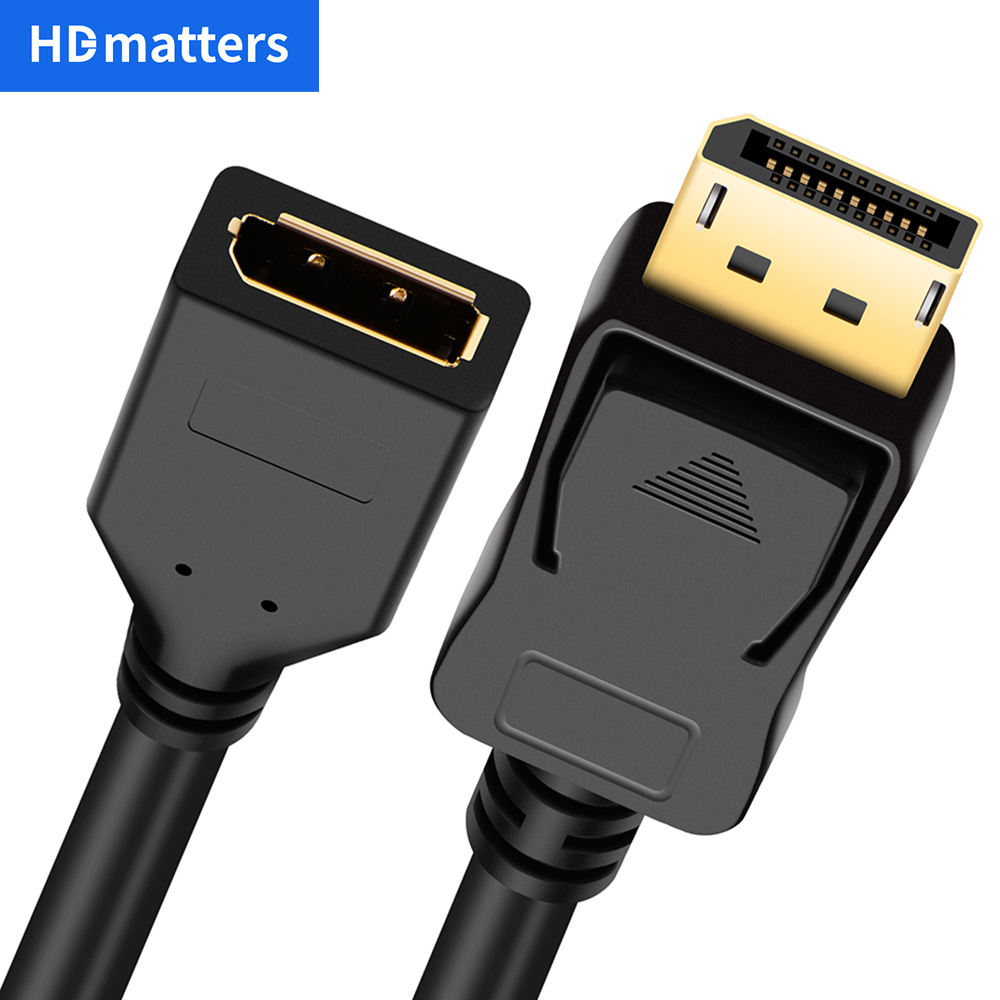 Cable de extensión DisplayPort 4K largo DisplayPort macho a hembra extensión de cable 3M 1,8 M 144Hz 2K DP macho a DP extensor hembra