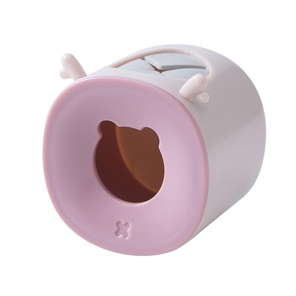 Estante de cepillo de dientes eléctrico de doble orificio para el hogar, estante de almacenamiento de cepillos de dientes sin perforación para el baño: pink Antler
