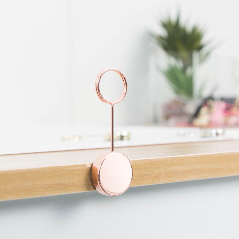 Wall Decoration Self-adhesive Metal Note Clip Photo Clip Wall Photocard Holder Display Stand Photo Holder Card Stand Photo Stand