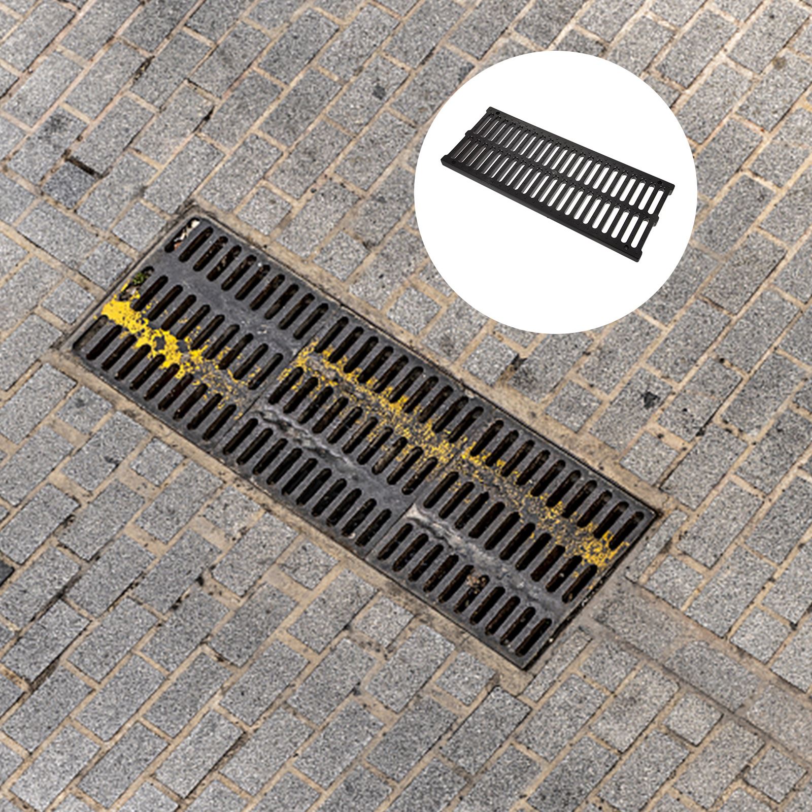 Cubierta de desagüe para gabardina, rejilla de alcantarillado para cocina al aire libre, suelo de garaje, rejilla de plástico francesa, accesorios de alcantarillado reemplazables