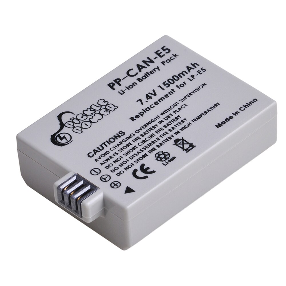LP-E5 LPE5 LP E5 Camera Battery + LED Daul USB Charger for Canon EOS 1000D 500D 450D Kiss X3 X2 F EOS Rebel XS XSi Rebel T1i.: 1 Battery