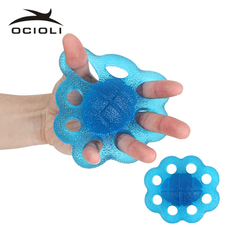 Gym Hand Grip Ball Silicone Finger Rehabilitation Training Arm Strengthener Resistensepow Carpal Expander Trainers Gripping Ring