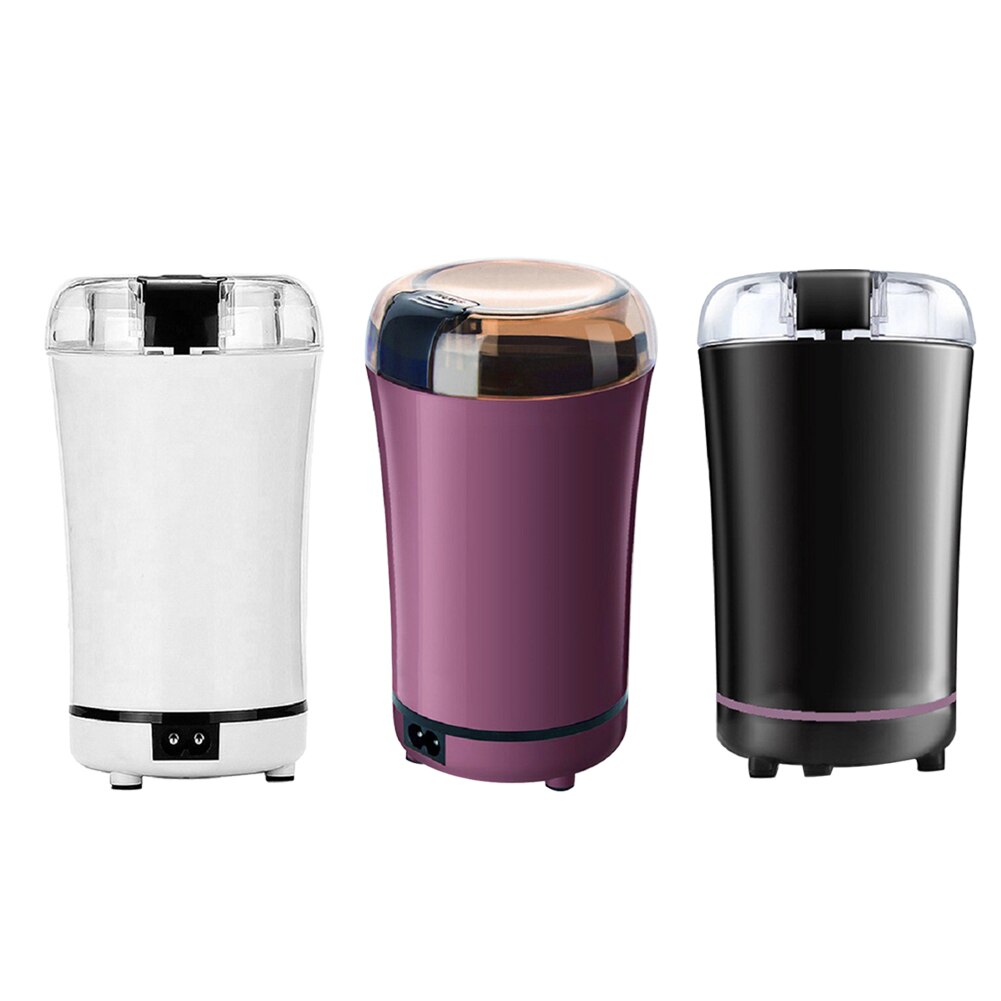 Mini elektrisk kaffekværn rustfrit stål kaffemaskine bønner mølle urter nødder knuser slibemaskine