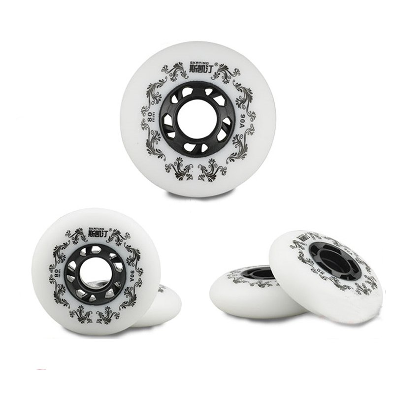 Japy Schlittschuh 90A Inline Rollschuhe Räder Slalom Bremsen Rollschuh Räder Für Straße Schiebe Freies skaten Patins Schuhe Rad