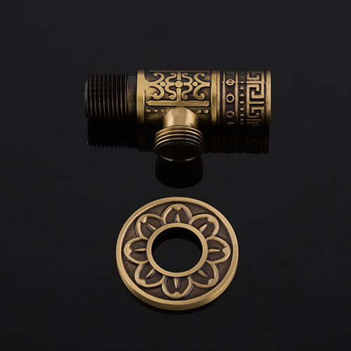 GAPPO Flush Valves 1/2"Antique Brass Angle Stop Valve Shut Off Water