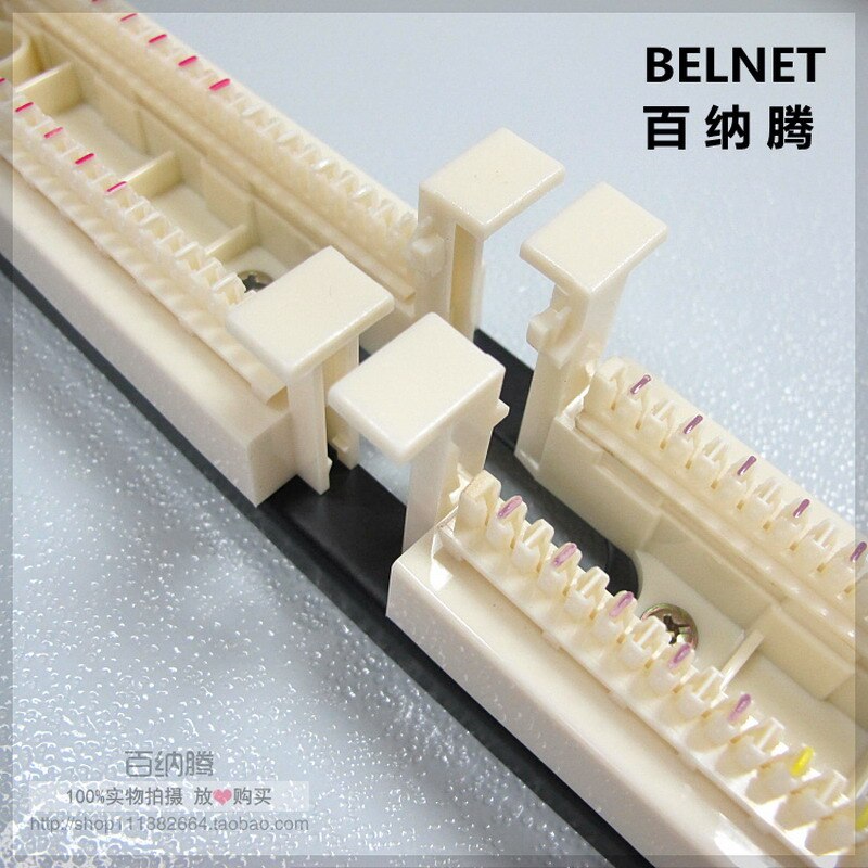 1U rack 110 voice patch panel 100 pairs voice module RJ11 telephone 19-inch rack frame Terminal Snap-In interfaces