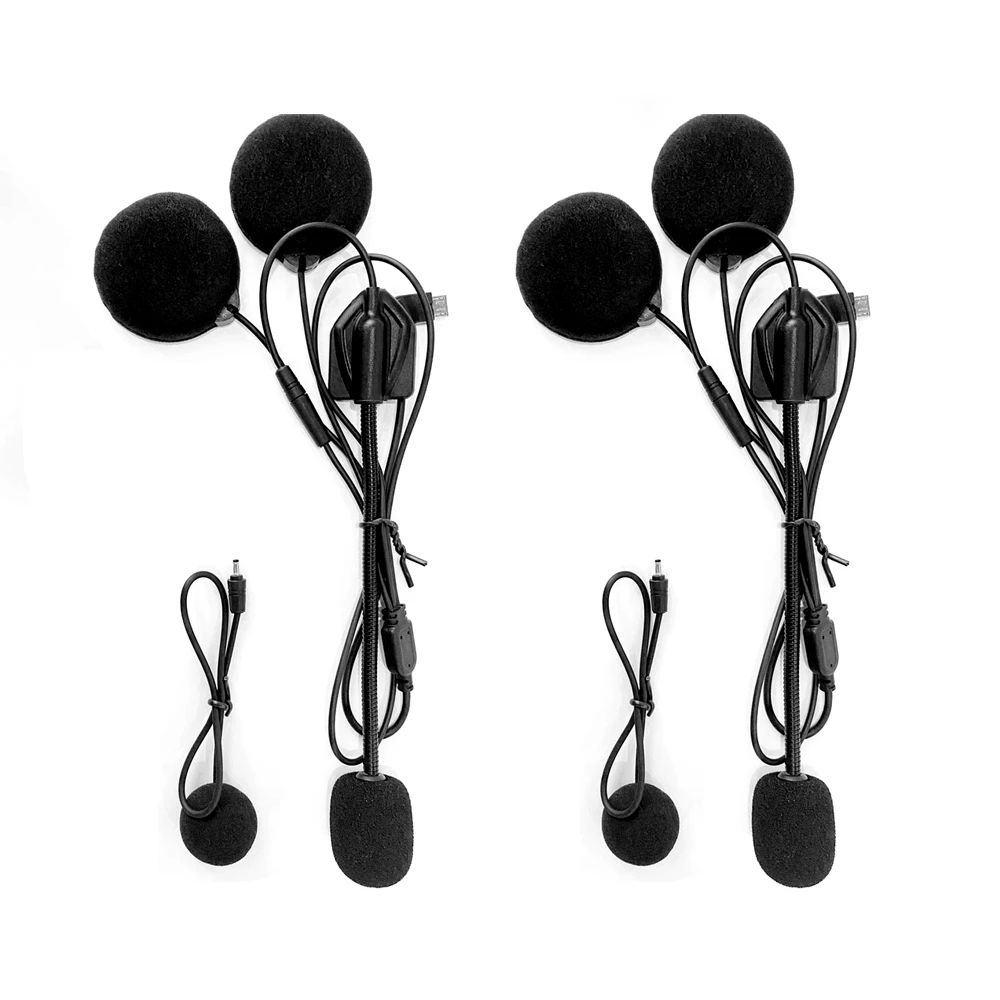 Hoofdtelefoon Microfoon 2 In1 Oortelefoon Accessoires Voor Maxto M2 M3 M 3S Voor Motorfiets Full/Half Face Integrale Open Helm Intercom