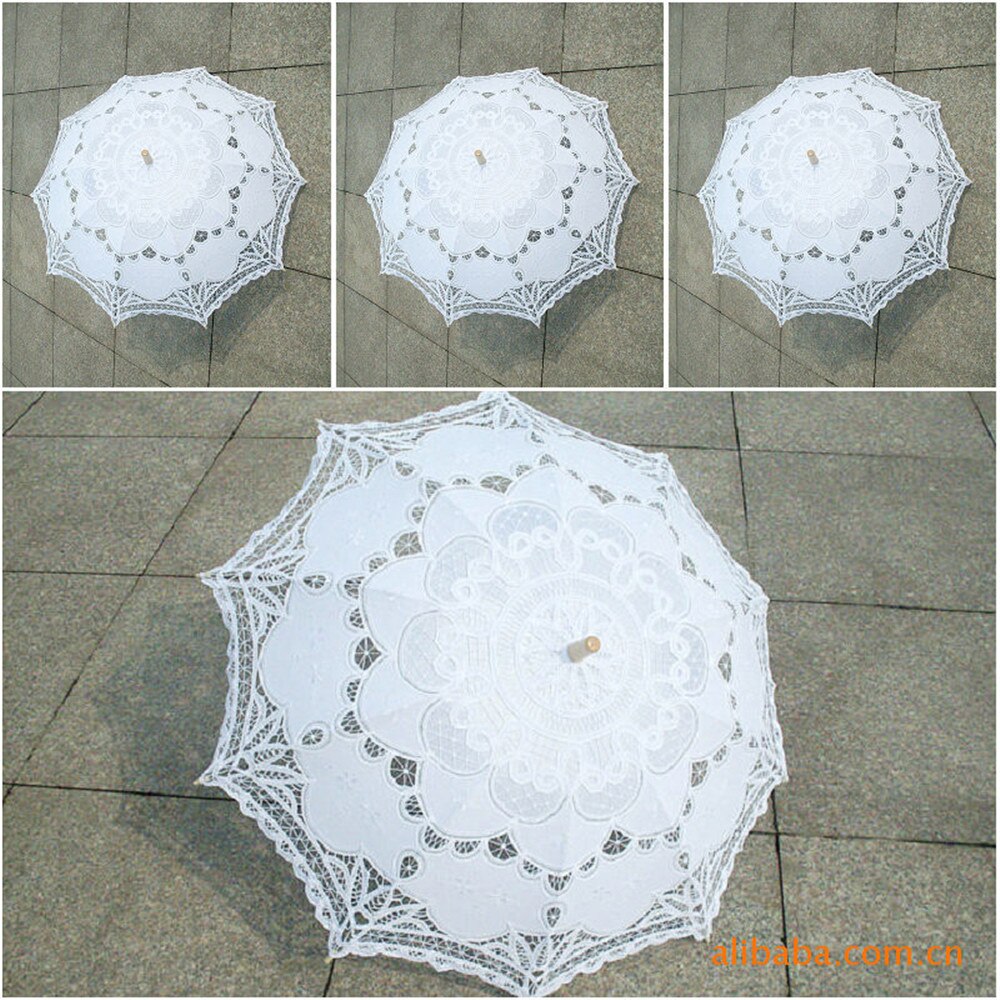 Battenburg Lace Parasol and Fan set Wedding Umbrella Fan Set Lace Fan And Wedding Umbrella Lace Parasol