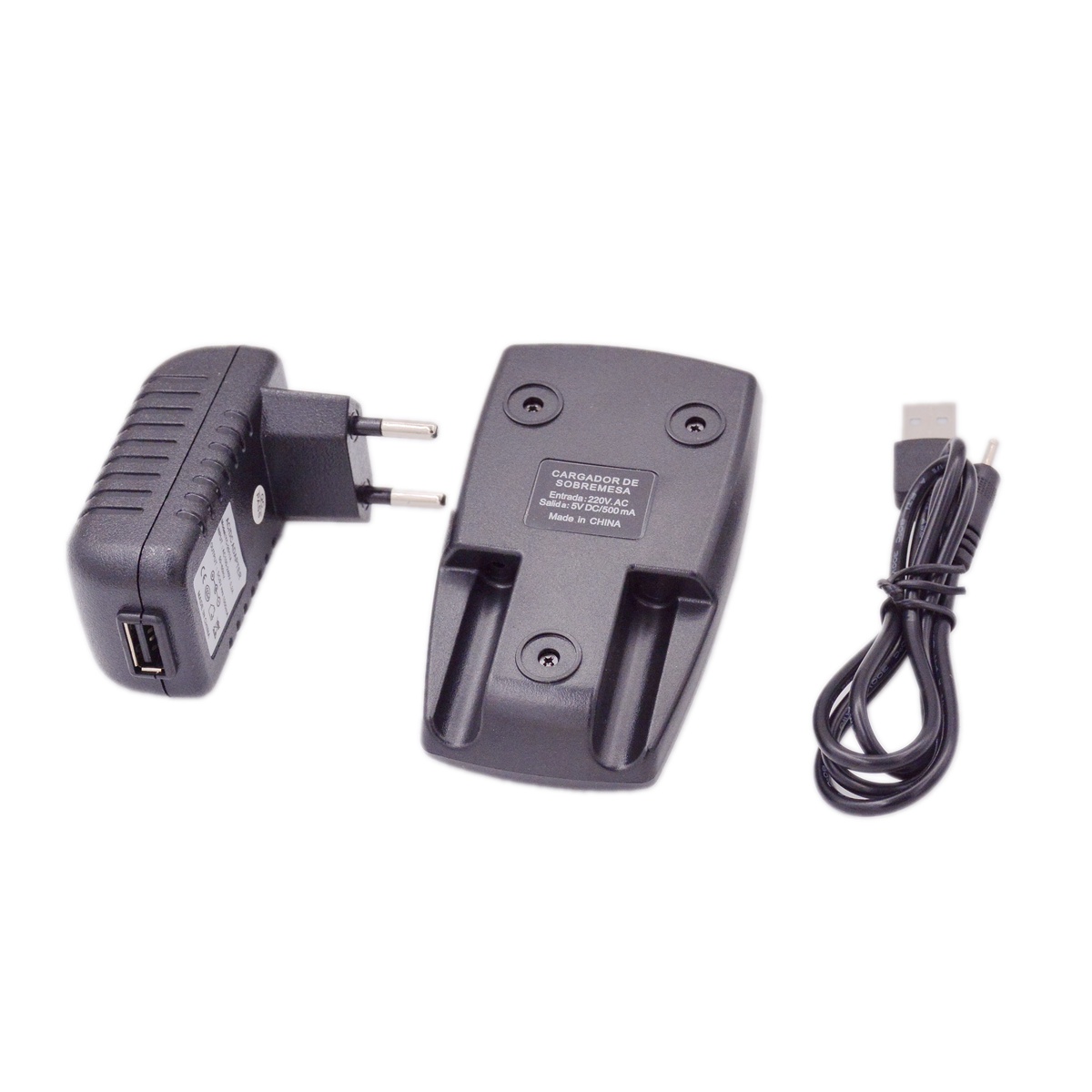 BAOFENG UV3R Desktop Charger Base AC Plug Adapter DC To USB Cable for UV-3R HAM Radio Power Supply Tray Accessory Replacement