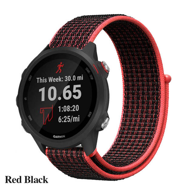 Nylon Loop Strap for Garmin Forerunner 245 M /Garmin vivoactive 3 Forerunner 645 Smart Watch Wrist Bracelet Watchband: 3