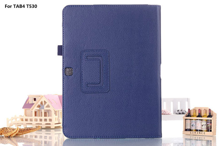 Flio Leather Stand Case Cover for Samsung Galaxy Tab 4 10.1 SM T530 T531 T535 Tablet: Dark Blue