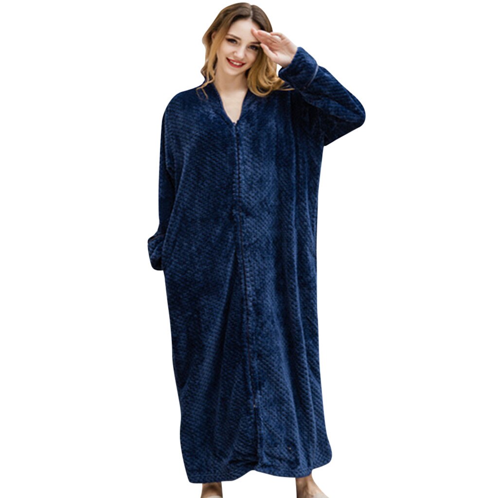 Dressing Gowns For Women,Fleece Ladies Soft Tie Front Dressing Gown Robe Sleepwear Bathrobe Long Marks and Spencer Robe F20: C / M