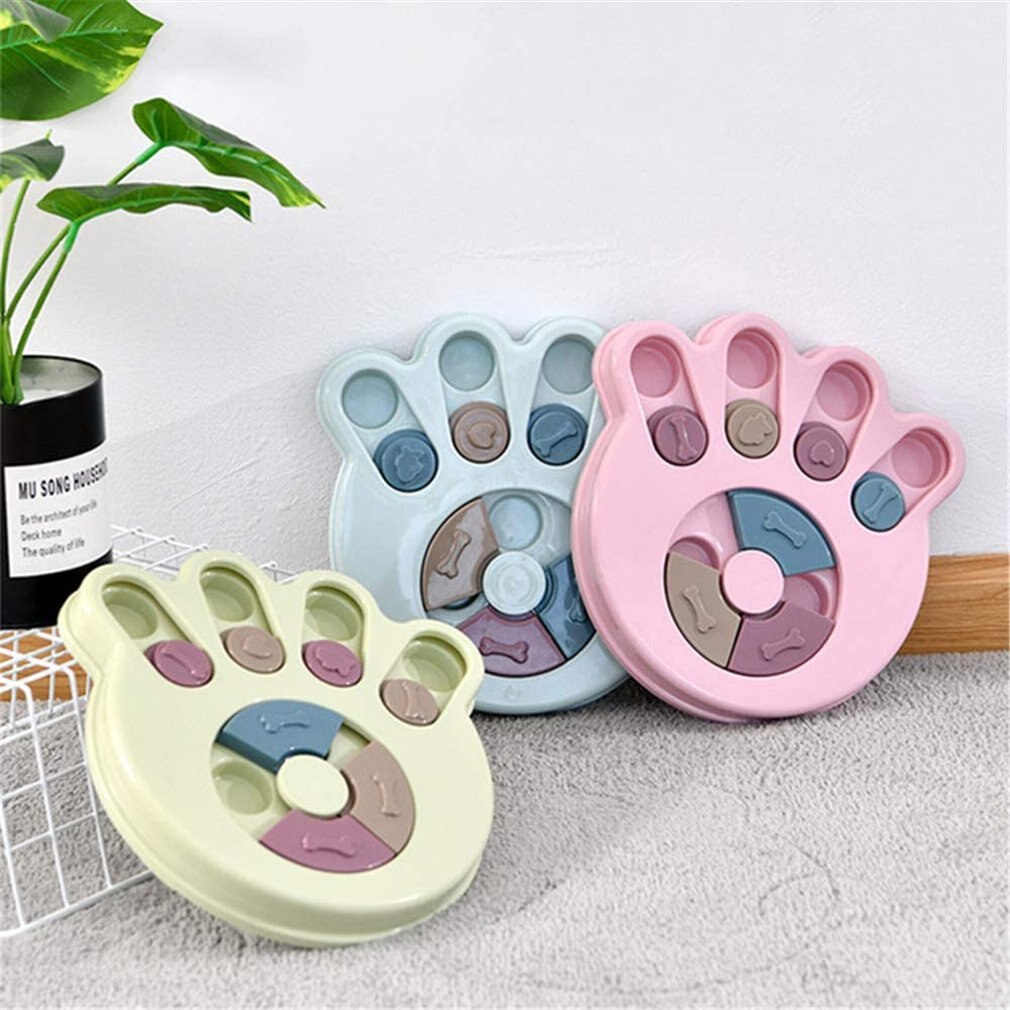 Interactive Dog Puppy Slow Feeder Bowl Nontoxic Dog Food Dispenser Fun IQ Training Educational Game Slow Feed Bowl