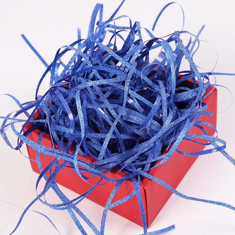 50g/ poser glitter konfetti voksen gjør-det-selv godteri boks fyllmateriale babyshow bryllupsfest ballonger dekorasjoner håndverk konfetti: Safirblå