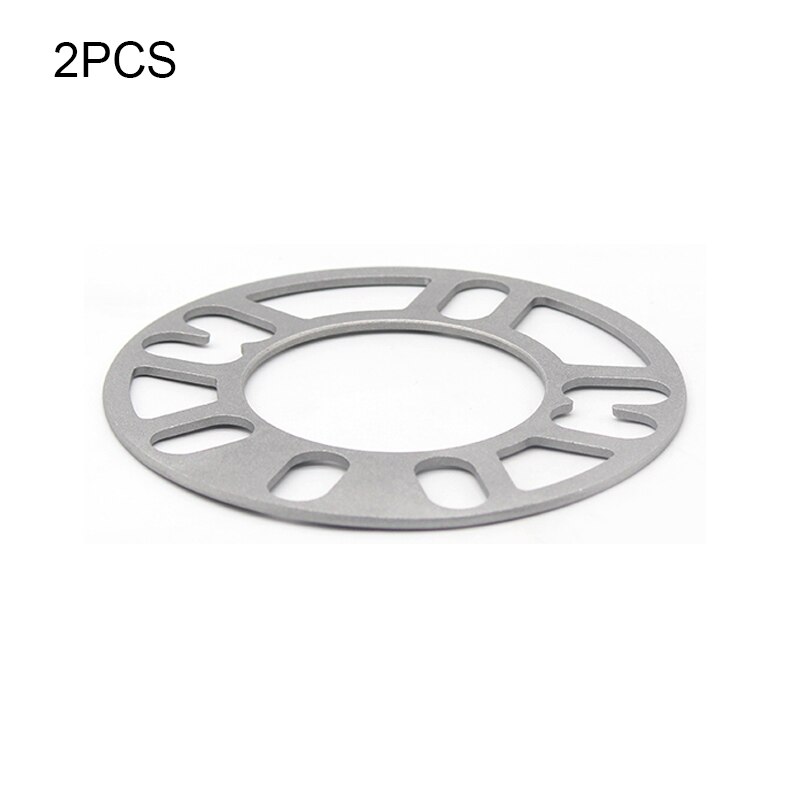 2Pcs Universal Aluminium 4 En 5 Lug Wiel Spacer Shim Auto Wiel Band Spacers Adapter (3mm 5Mm 8Mm 10Mm Spacers): 3mm 2pcs