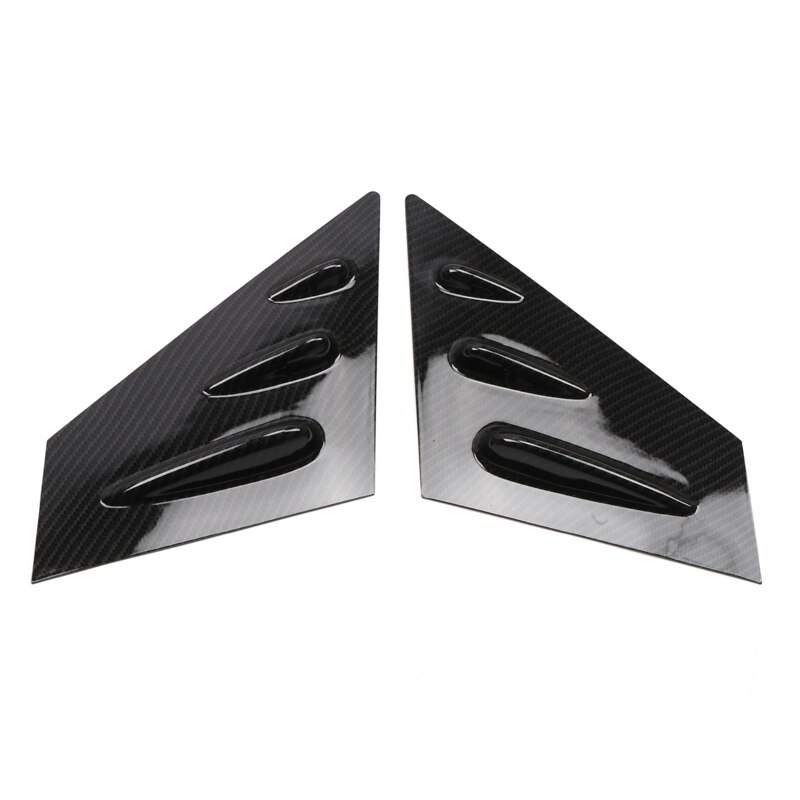 Para Subaru WRX STi accesorios de coche ABS pilar delantero A lado ventana obturador decoración cubierta embellecedora 2 uds: Carbon Fiber Style